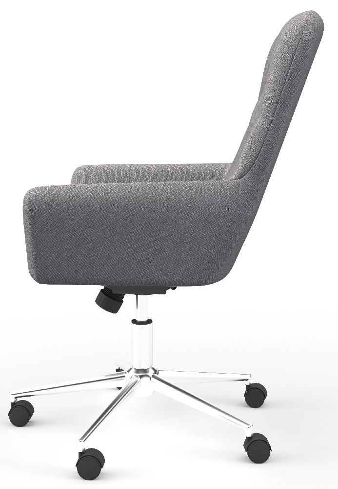 Product photograph of Alphason Benjamin Dark Grey Fabric Office Chair from Choice Furniture Superstore.